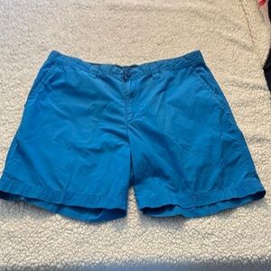 Columbia Blue and Black Swim Shorts
